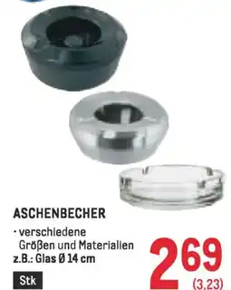 Metro Aschenbecher Angebot