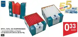 Metro Spitz-, tafel- od. stumpenkerzen Angebot