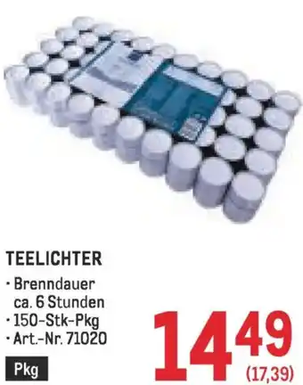 Metro Teelichter Angebot