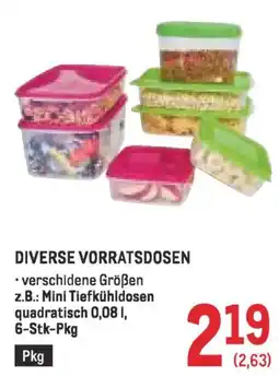 Metro Diverse vorratsdosen Angebot