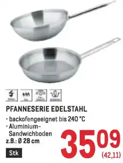Metro Pfanneserie edelstahl Angebot