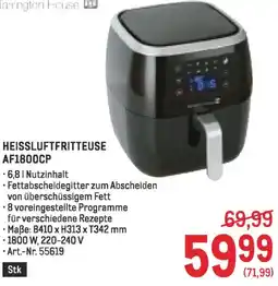 Metro Heissluftfritteuse AF1800CP Angebot