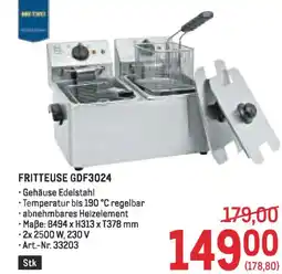 Metro Fritteuse GDF3024 Angebot