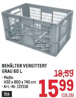 Metro Behälter vergittert grau Angebot