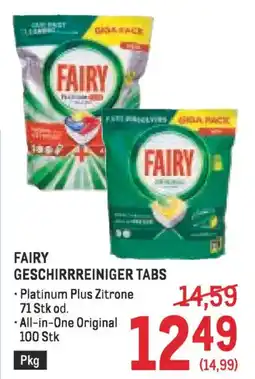 Metro Fairy geschirrreiniger tabs Angebot