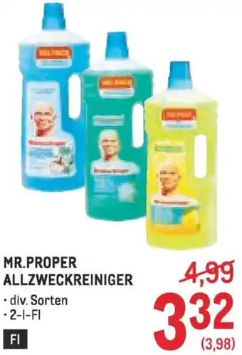 Metro Mr.proper allzweckreiniger Angebot