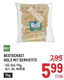 Metro Besteckset holz mit serviette Angebot