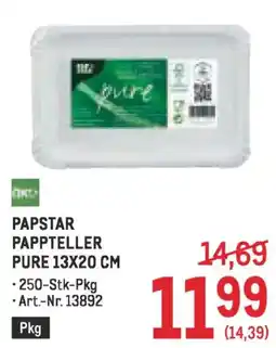 Metro Papstar pappteller pure Angebot