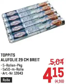 Metro Toppits alufolie Angebot