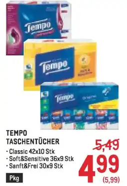 Metro Tempo taschentücher Angebot