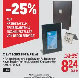 Metro Z.b.: tischkreidetafel a6 Angebot