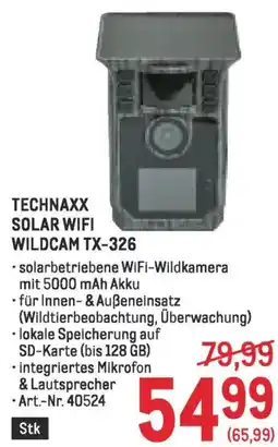 Metro Technaxx solar wifi wildcam tx-326 Angebot