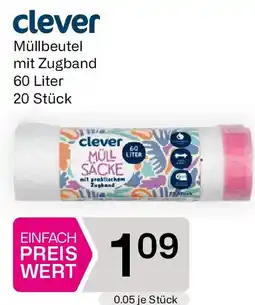Bipa Clever Müllbeutel mit Zugband Angebot