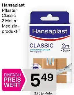 Bipa Hansaplast Pflaster Classic 2 Meter Medizin- produkt Angebot