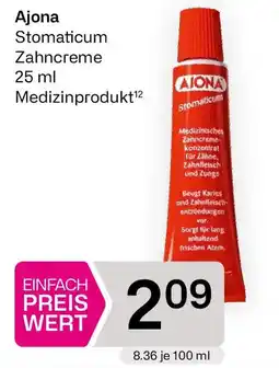 Bipa Ajona Stomaticum Zahncreme Angebot