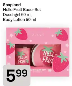 Bipa Soapland Hello Fruit Bade-Set Duschgel, Body Lotion Angebot