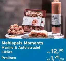 Tchibo Eduscho Mehlspeis Moments Marille & Apfelstrudel Liköre Pralinen Angebot