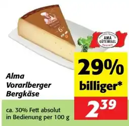 Nah&Frisch Alma Vorarlberger Bergkäse Angebot