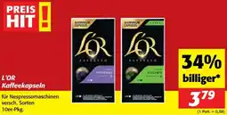 Nah&Frisch L'OR Kaffeekapseln Angebot