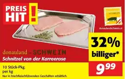 Nah&Frisch donauland SCHWEIN Schnitzel von der Karreerose Angebot