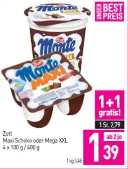 Sutterlüty Zott Maxi Schoko oder Mega XXL Angebot
