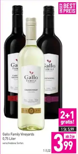 Sutterlüty Gallo Family Vineyards Angebot