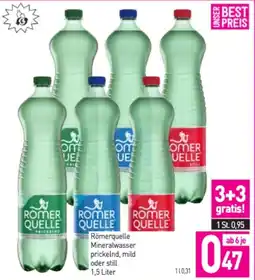 Sutterlüty Römerquelle Mineralwasser prickelnd, mild oder still Angebot