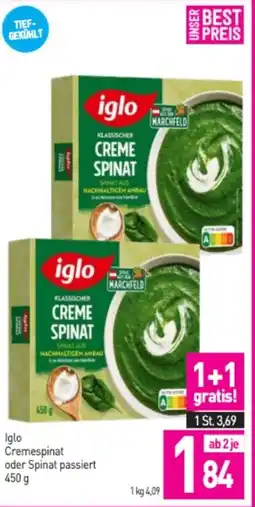 Sutterlüty Iglo Cremespinat oder Spinat passiert Angebot