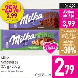 Sutterlüty Milka Schokolade Angebot
