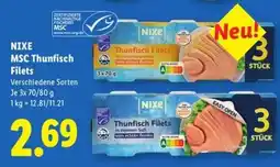 Lidl NIXE MSC Thunfisch Filets Angebot