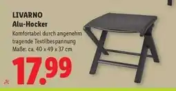 Lidl LIVARNO Alu-Hocker Angebot