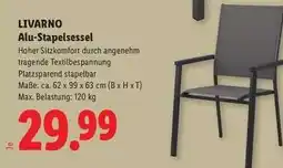 Lidl LIVARNO Alu-Stapelsessel Angebot
