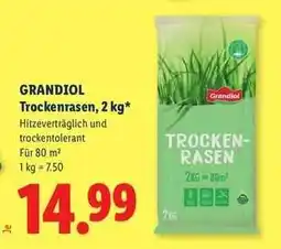 Lidl GRANDIOL Trockenrasen, 2 kg Angebot