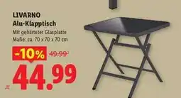 Lidl LIVARNO Alu-Klapptisch Angebot