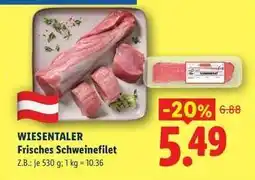 Lidl WIESENTALER Frisches Schweinefilet Angebot