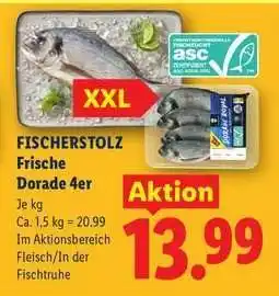 Lidl Fischerstolz Frische Dorade 4er Angebot