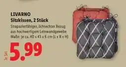 Lidl LIVARNO Sitzkissen, 2 Stück Angebot
