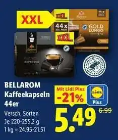 Lidl Bellarom Kaffeekapseln 44er Angebot