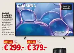 Lidl SAMSUNG Crystal UHD TV 43 oder 55 Zoll Angebot