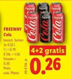 Lidl Freeway Cola Angebot