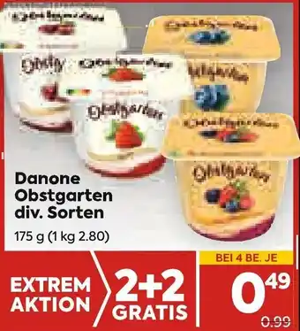 Billa Danone Obstgarten div. Sorten Angebot