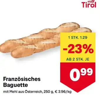 MPreis Französisches Baguette Angebot