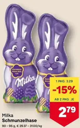 MPreis Milka Schmunzelhase Angebot
