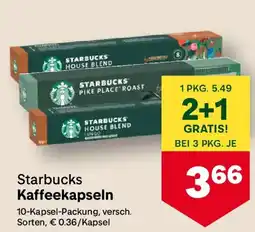 MPreis Starbucks Kaffeekapseln Angebot