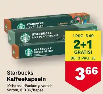 MPreis Starbucks Kaffeekapseln Angebot
