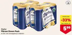 MPreis Zipfer Märzen Dosen Pack Angebot