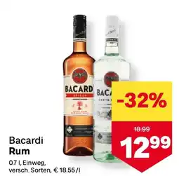MPreis Bacardi Rum Angebot