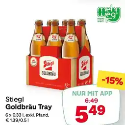 MPreis Stiegl Goldbräu Tray Angebot