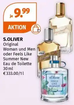 Müller S.OLIVER Original Woman und Men oder Feels Like Summer New Eau de Toilette Angebot