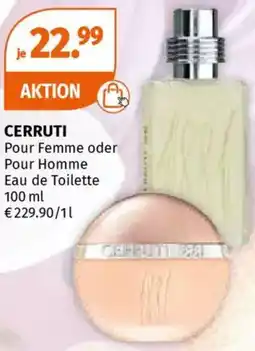 Müller CERRUTI Pour Femme oder Pour Homme Eau de Toilette Angebot